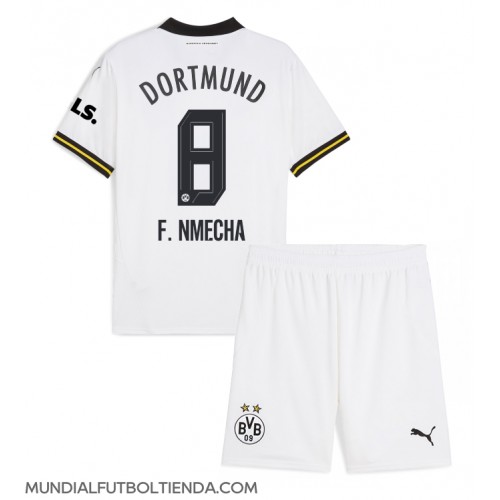 Camiseta Borussia Dortmund Felix Nmecha #8 Tercera Equipación Replica 2024-25 para niños mangas cortas (+ Pantalones cortos)